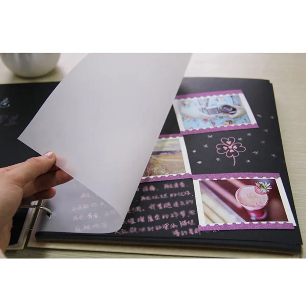 60Pcs 황산염 트레이싱 페이퍼 퇴색 방지 반투명 스케치 복사 서예 드로잉 페이퍼 세트 아트 공예 엔지니어링용