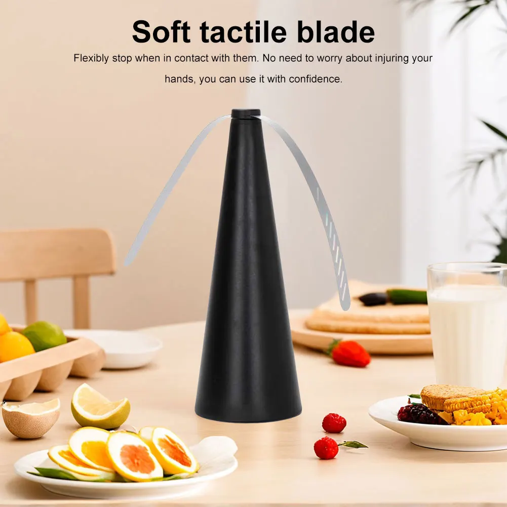 1/2PCS Fly Fans for Tables Fly Repellent Fan Table Top Fly Fan Portable Outdoor Picnic Fan for Picnic Restaurant Party Home BBQ 4