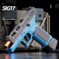 Shell Throwing SIG17 Pistol Continuous Firing Blowback  Soft Bullet Gun Empty Hanging Weapon Children's Toy Boys Gift 2