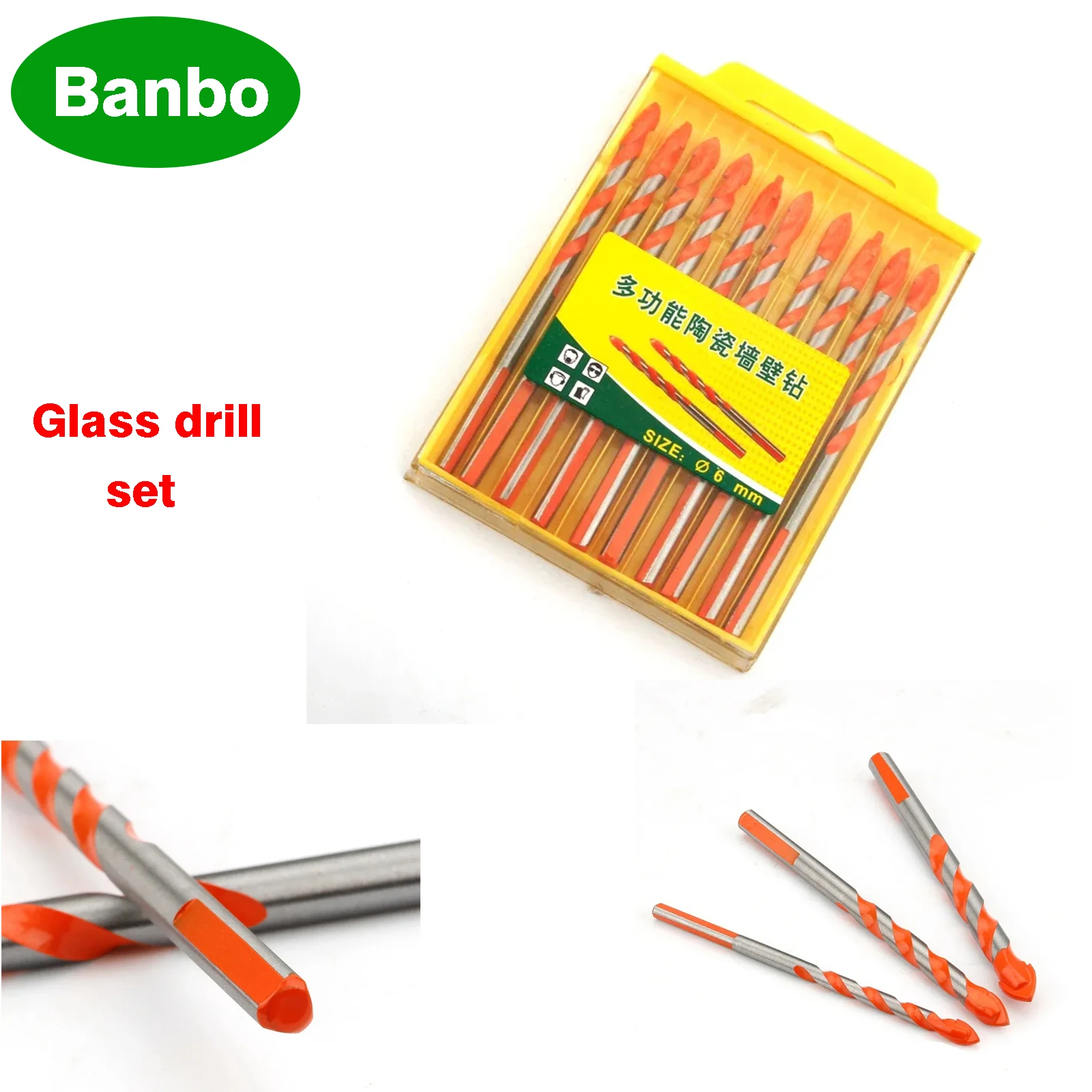 

Многофункциональные керамические треугольные сверла, набор многофункциональных строительных сверл для каменной кладки, плитки, карбида, стекла