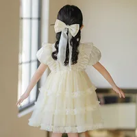 Robe de princesse pour filles, nouveau style d'été, robe d'anniversaire pour petite fille, robe Lolita à la mode pour enfants, robe à manches courtes 2
