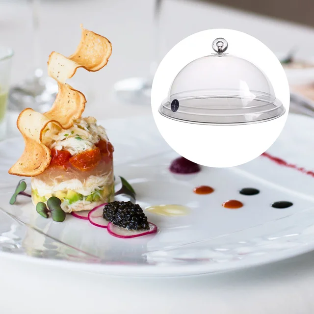 Háztartási Dohányzás Kupola Motorháztető Átlátszó Konyhai Főző Füstház Akril Szivattyú Csengő Infuser Cloche Snack Portálca Fedelek - Image 3