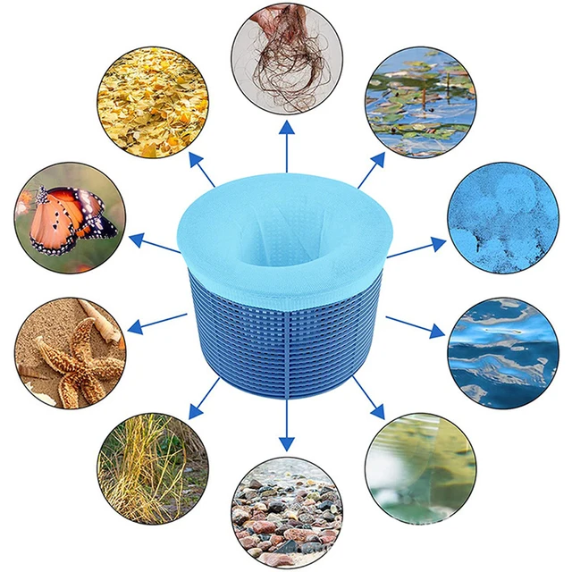 Medence Skimmer Zokni Háztartás Tökéletes Megtakarítók Nylon Háló Kialakítás Szűrők Kosarak Skimmerek Úszómedence Tiszta Ellátás - Image 2