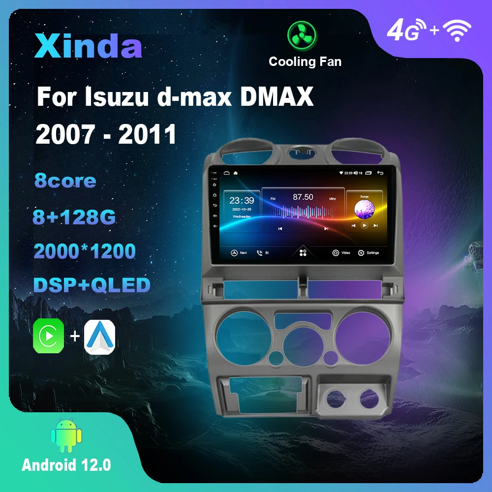 

Android For Isuzu d-max DMAX 2007 - 2011 Multimedia Player Auto Radio GPS Carplay 4G WiFi