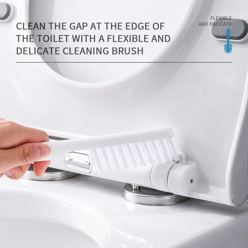 Silicone TPR Toilet Brush And Bracket Set Toilet Plunger And Brush Set Wall Hung Cleaning Bathroom Accessories