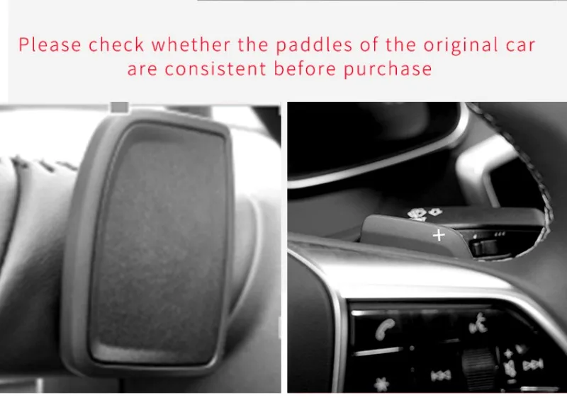 T-carbon Steering Wheel Extension Shift Paddle Shifter For Audi A7 A4 A6 A3L Carbon Fiber Paddle Shift