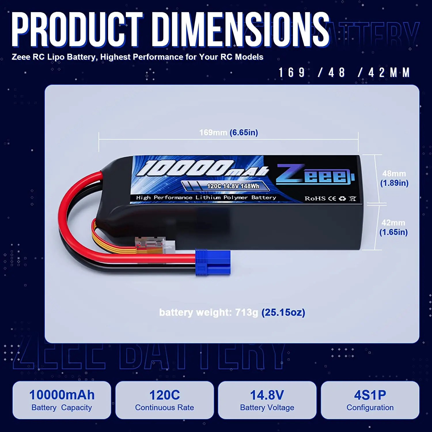 Рисунок 2 - Zeee 3/4S Lipo аккумулятор 14