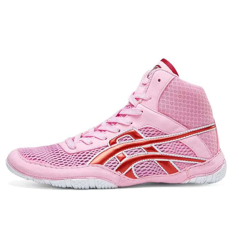 Boxing Shoes Lightweight Boxing Training Fighting Competition Sneakers Men's Women's High Top Professional Wrestling Shoes