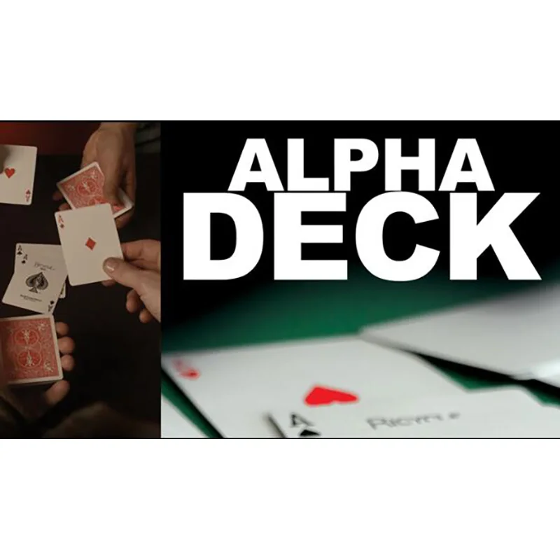 Alpha Deck (Carte E Istruzioni Online) Di Richard Sander Magic Tricks Card Magia Close Up Illusions Mentalism Mago Puntelli