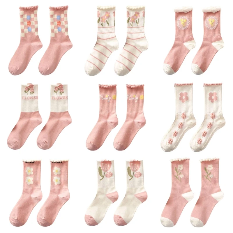 

Носки женские летние впитывающие влагу высококачественные чесаные средние носки-трубы Прямая доставка