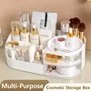 Large Capacity Cosmetic Storage Box with Clear Drawer - Multi-functional Makeup Organizer for Dressing Table Skincare Products a 1