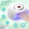 72W UV LED Nail Lamp  Professional Nail Dryer with 24 Light Beads 3 Timer Settings and Display Auto Sensor for Salon & Home 2
