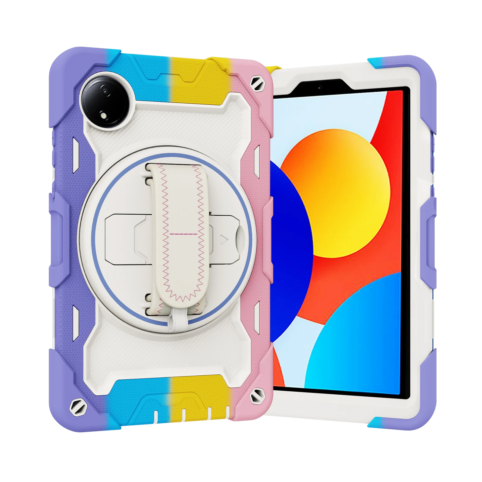 360° Rotating Armor Kickstand Tablet Case Cover