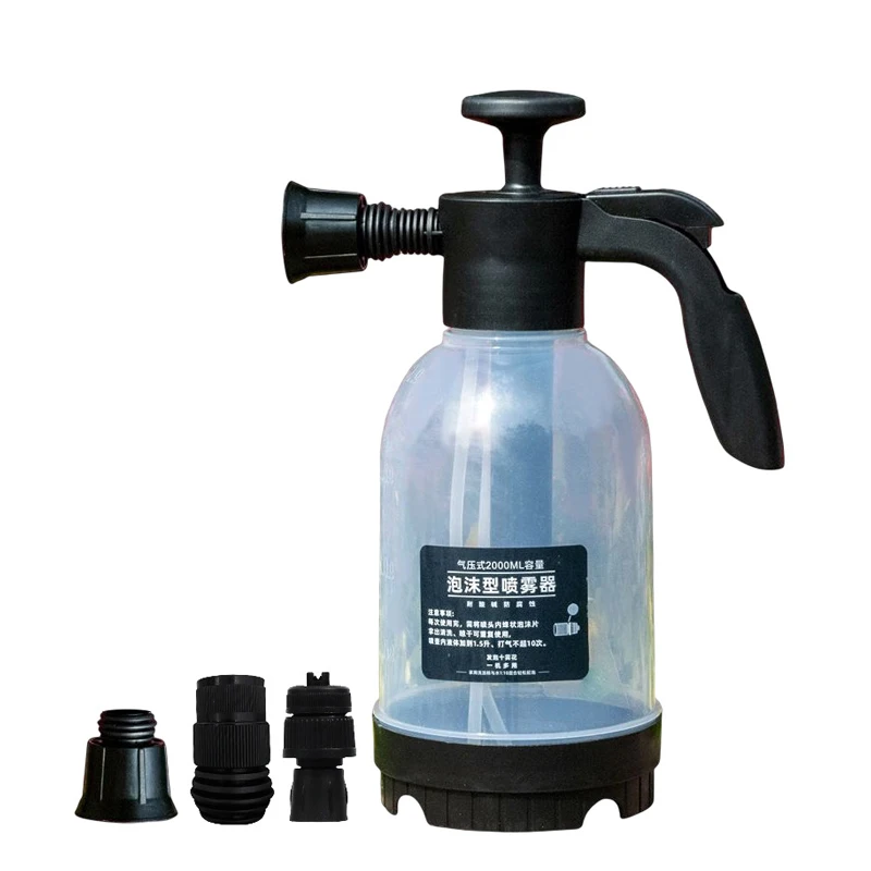 

2L Hand Pump Foam Sprayer Hand Pneumatic Foam Cannon Snow Foam Car Wash Spray Bottle Car Window Cleaning for Car Home Washing