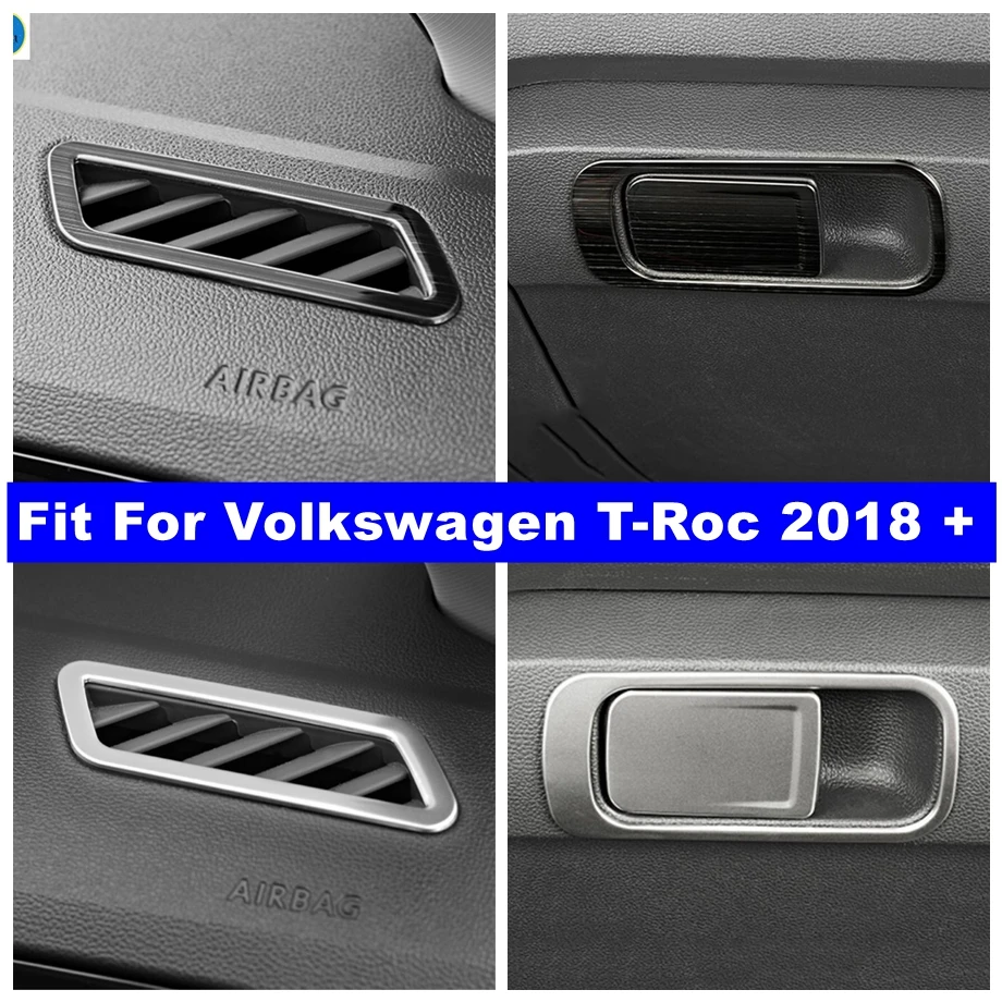 

Dashboard Air AC Outlet Vent / Glove Storage Box Cover Trim Fit For Volkswagen T-Roc T Roc 2018 - 2023 Car Interior Accessories