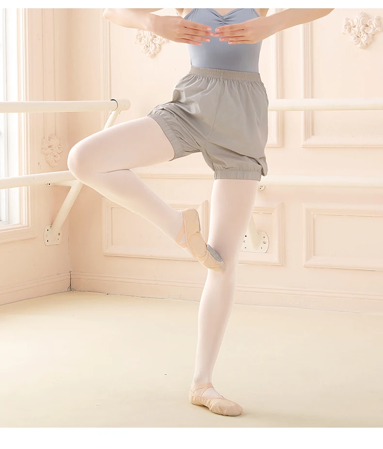Damen-Tanzshorts, Yoga, Ballett, Workout, lockere Aufwärmshorts – Detail 13