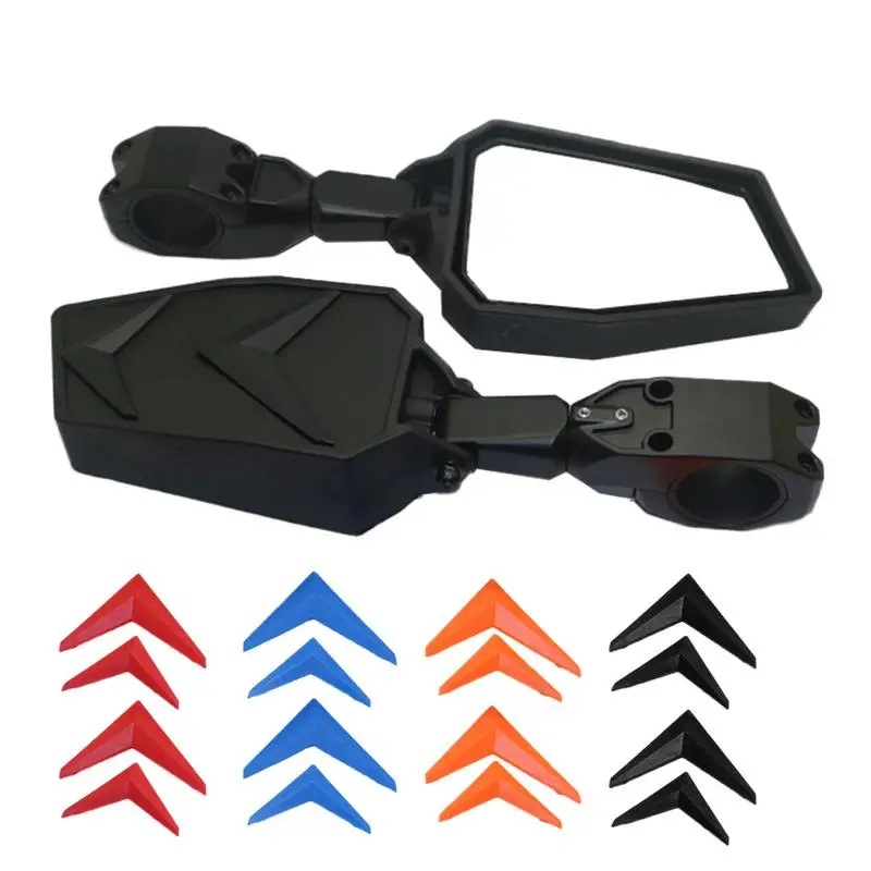 

2Pcs Aluminum Alloy UTV Side View Mirrors Universall Wide Angle ATV Rear View Mirrors Foldable Automatic UTV Side By Side Mirror