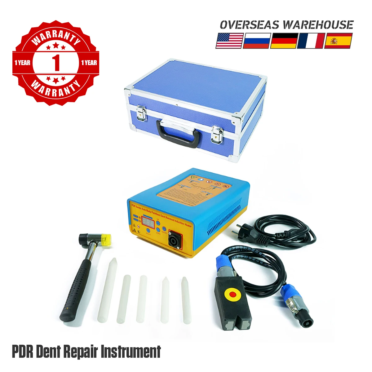 

PDR Series Auto Body Dent Removal Induction Heater Car Metal Plate Dent Removal Device Portable Paintless Dent Repairing Machine