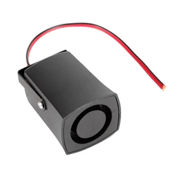 Compact 12V 115dB Universal Car Reversing Alarm - High - Volume Beep Alert System (Black)