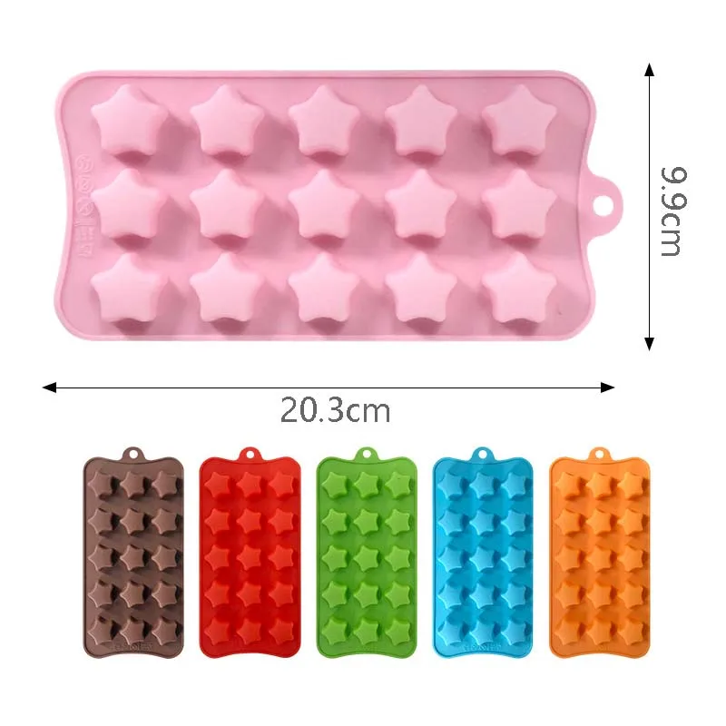 Silicone Gummy Molds Chocolate Molds - Candy Mold and Silicone Ice Cube  Tray Nonstick Including Hearts, Stars, Shells & Bears Se - AliExpress