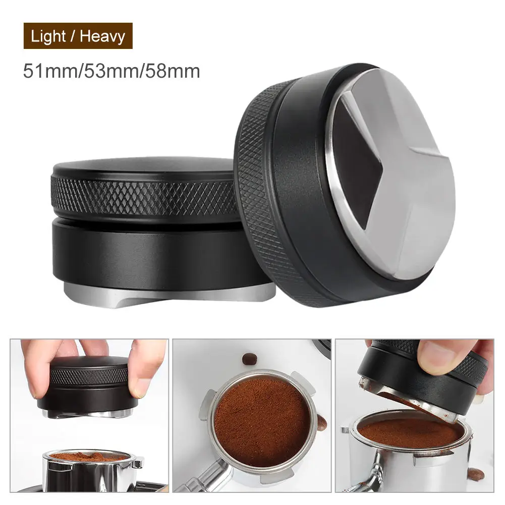 CAFEMASY Adjustable Stainless Steel Espresso Tamper with Angled Slopes - Premium Barista Tool