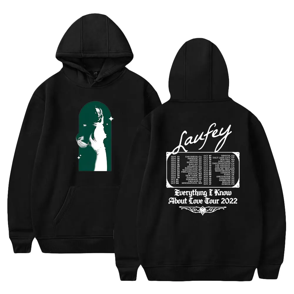 Embroidered Signature Hoodie - Green Thread Laufey Hoodie 2X-Large