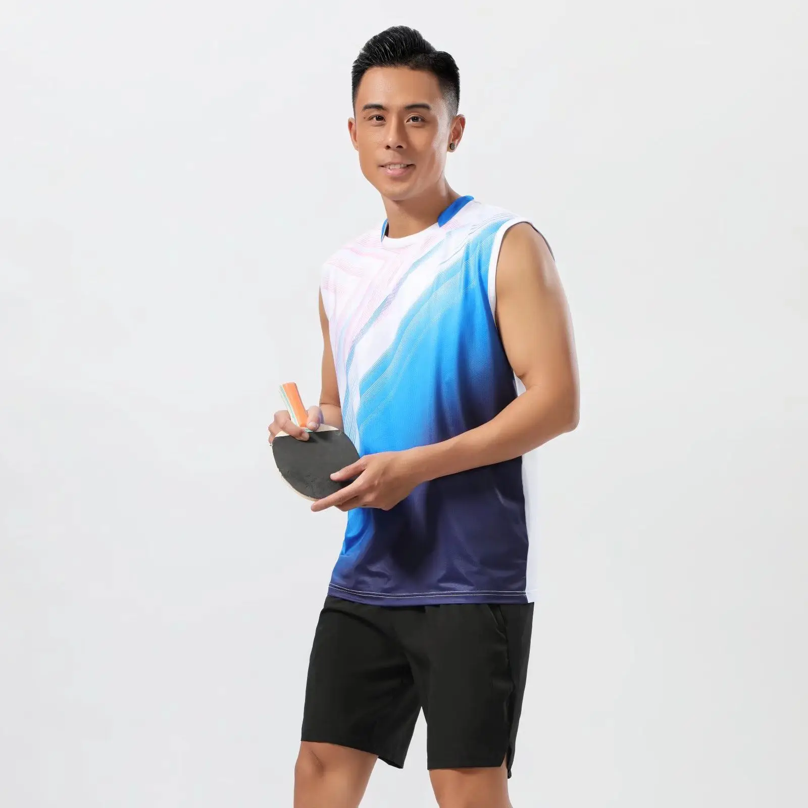Sport Workout Clothes for Men Tennis Jerseys Badminton Shirt Table Tennis Badminton Jogging Sports T-Shirt