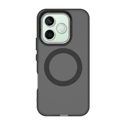 Candy - Colored Transparent Magnetic Wireless Charging Phone Case for HONOR 400 Pro (Black)
