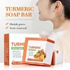 3pcs Hand Made Turmeric Soap Body Cleaning Lightening Dark Underarm Leg Body Cleansers Brightening Face Soap Skin Care Beauty 6
