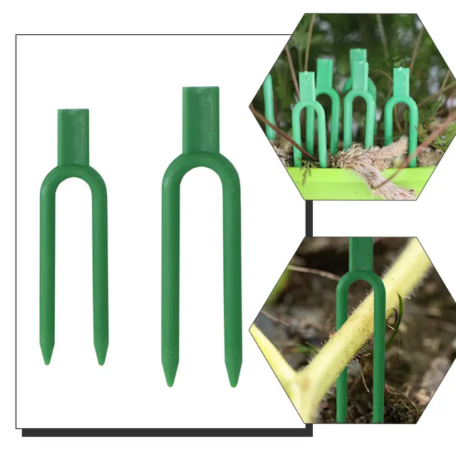 50Db Zöld Eper Ültetési Villa Stolon Fixátor Paradicsom Szőlő Préselő Készülék Kerti Rögzítő Szerelvény Klipek Támogatás