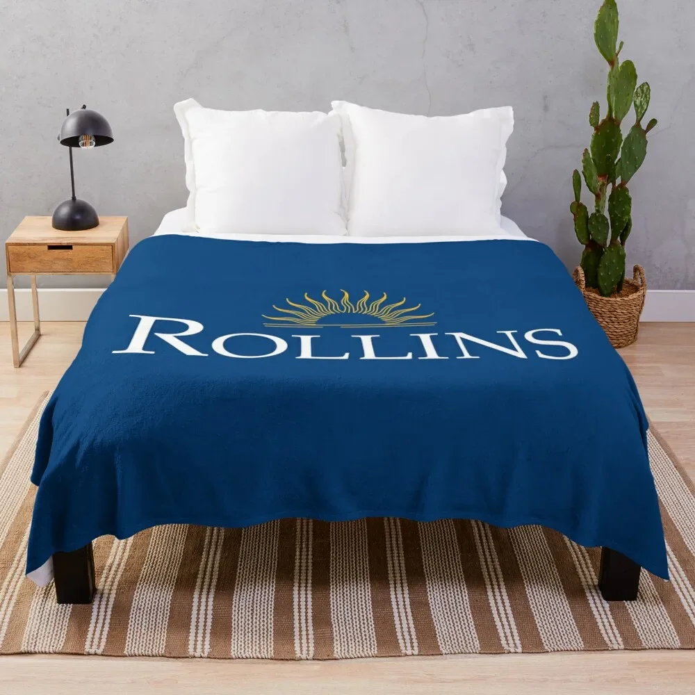

Rollins College Throw Blanket Hairys Soft Plush Plaid Kid'S Moving For Baby Blankets