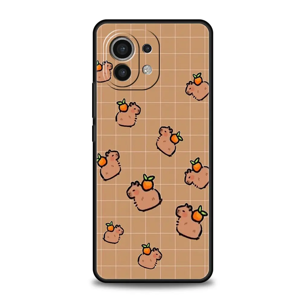 Capybara Pattern Luxury Soft Phone Case
