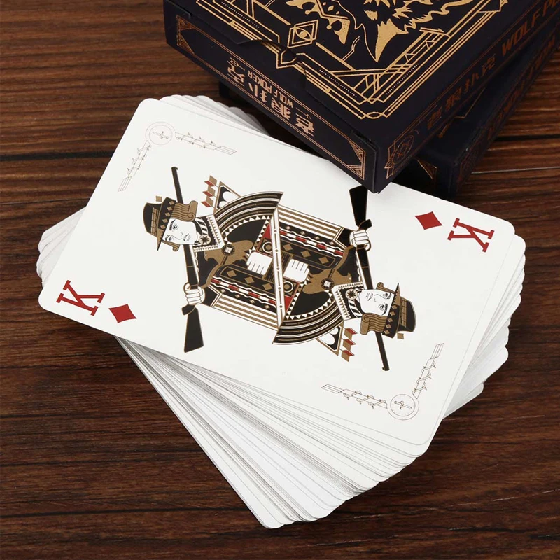 Playing Cards Poker Board Game Werewolf Game Playing Cards Waterproof Cards 3-10 People Party Gathering Game Cards