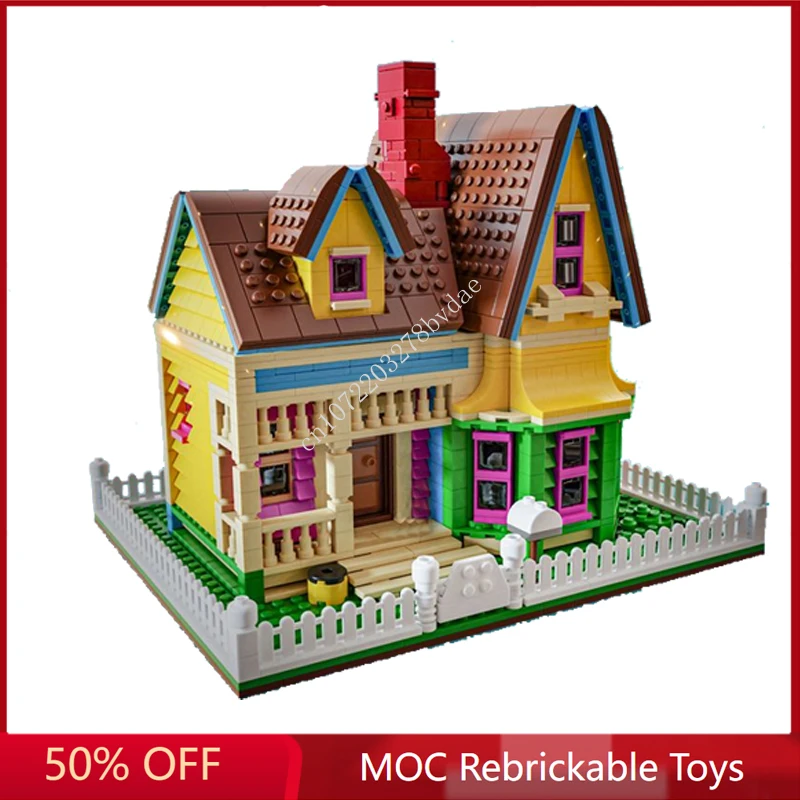 

1835PCS Customized MOC Modular Up House - Pixar Street View Model Building Blocks Bricks Creative Assembly Toys Birthday Gifts