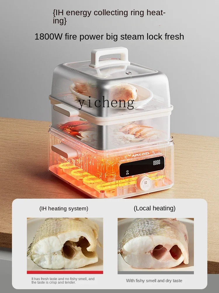 ZF Electric Steamer Household Multi-Functional Large Capacity Multi-Layer Steaming Boiling Stewing Integrated Steamer 3