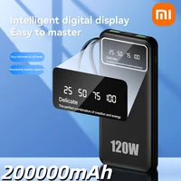 Xiaomi 120W Fast Charging Power Bank Portable 200000mAh Charger Digital Display External Battery Pack for iphone Android Samsung 1