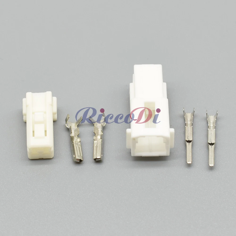5 Set White Blue 2 Pin Audio Tweeter Plug Auto Automotive