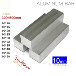 Premium Aluminum Alloy Flat Bar - Various Thicknesses and Widths - 10 x 65 x 500mm