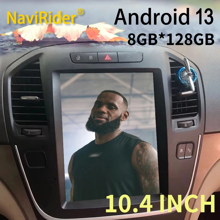 

10.4" 8Gb Ram 128gb Rom Tesla Screen Android 13 Car Radio For Opel Insignia Stereo For Buick Regal Gps Multimedia Video Player