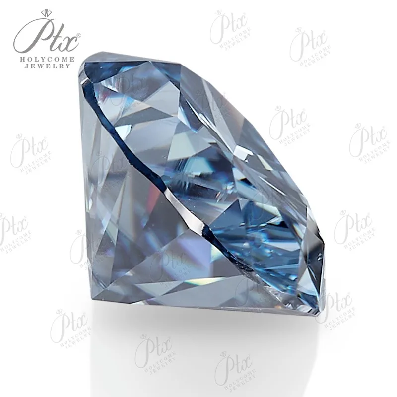 0,1-10CT Moissanit, ovale Form, leuchtendes Blau, Primärfarbe, VVS1, DIY-Ring, Halskette, Ohrringe, Hauptmaterialien, Perlen für die Schmuckherstellung – Detail 2