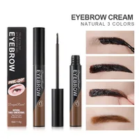 Peel-off Waterproof Tint Eyebrow Gel Makeup Long Lasting Eye Brow Enhancers Liquid Gel Tear Wear Easy Natural Brown Gray Tattoo 1