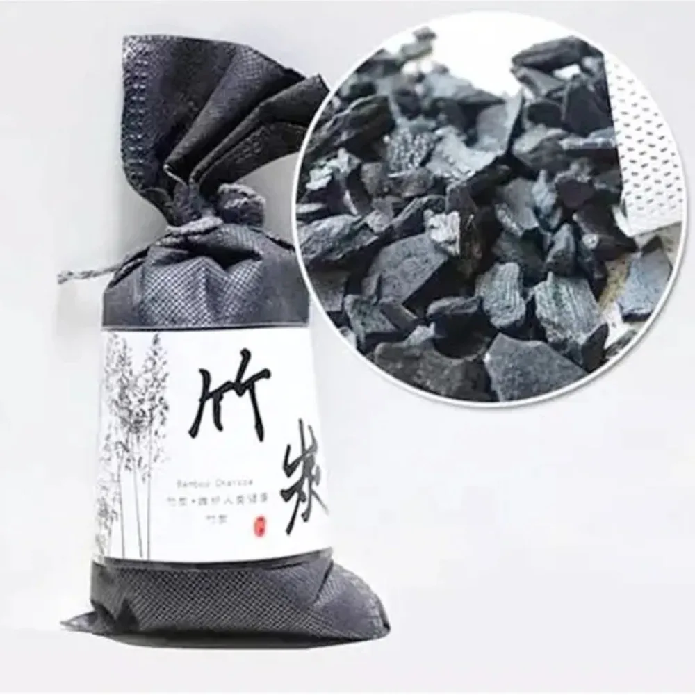 Bamboo Charcoal Air Purifier Activated Charcoal Odor Absorber Bamboo Charcoal Odor Absorber 70g Bamboo Charcoal Air Purifying Bags for Refrigerators Wardrobes Shoe Cabinets Car