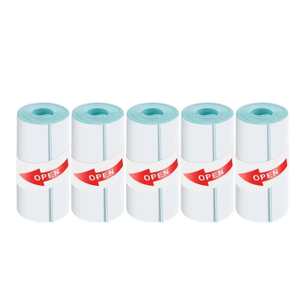 Print Paper Mini Portable Thermal Printer Paper Sticker White Thermal Photo Pocket Printer 57mm Printing