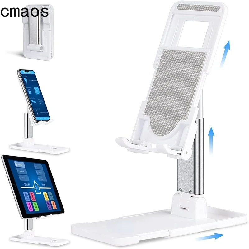 Cmaos Universal Desktop Mobile Phone Holder Stand for IPhone IPad Adjustable Tablet Foldable Table Cell Phone Desk Stand Holder mobile stand for bike