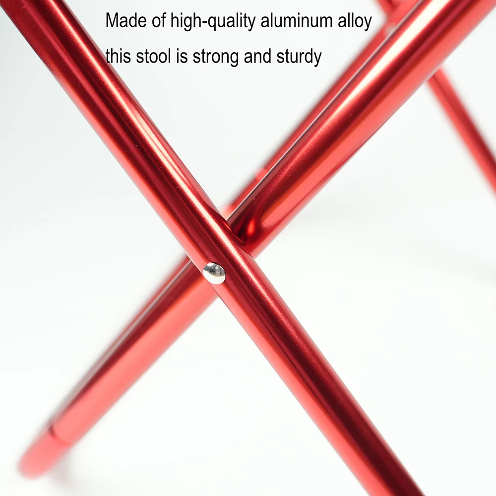 Outdoor aluminum alloy portable folding picnic camping stool MIni storage fishing chair