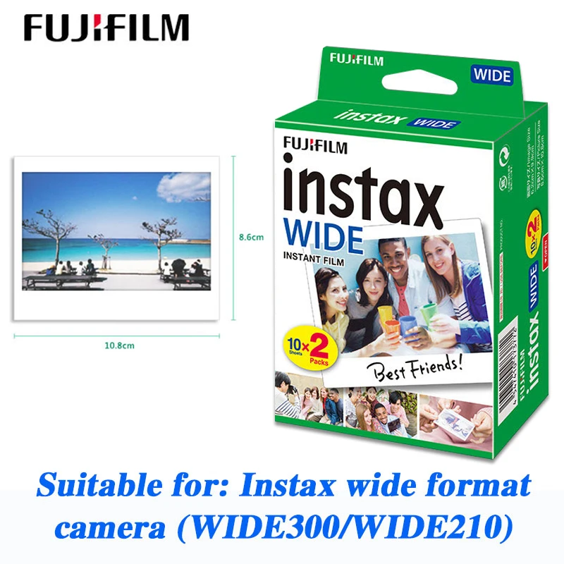 Instax Wide Film 40 Feuilles. Film instantané Fujifilm. Pour