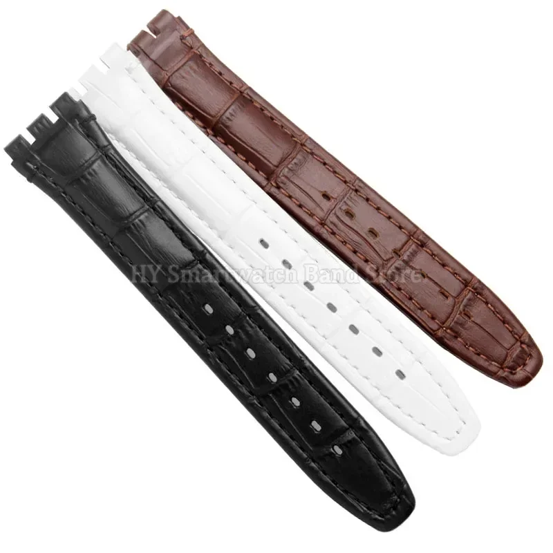 Premium Genuine Cowhide Leather Watch Band - Sweatproof Strap