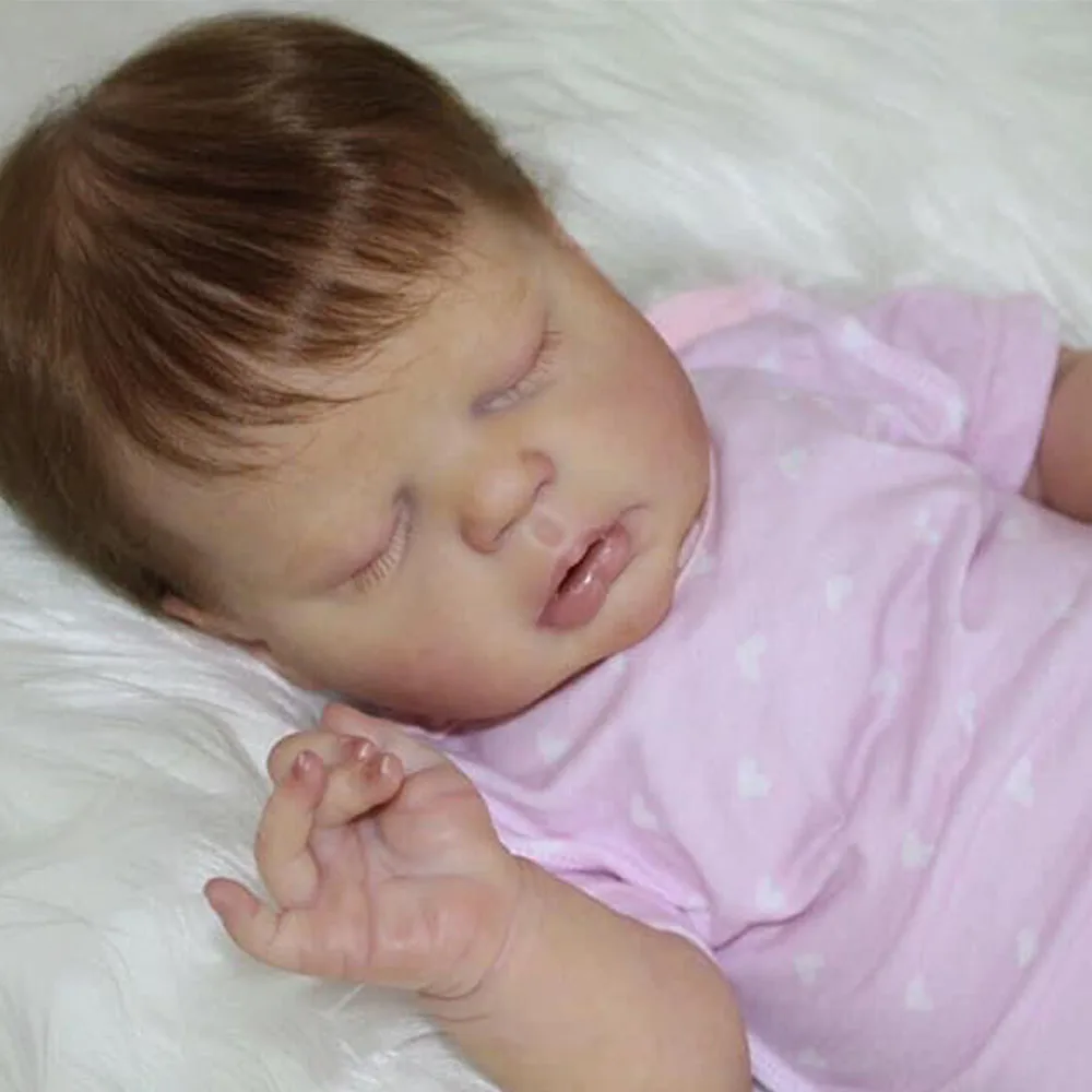 

Bebe Reborn Bonecas 22 Inch Soft Real Newborn Baby ALXIS Silicone Baby Doll Cotton Body Genesis Paint Visible Veins