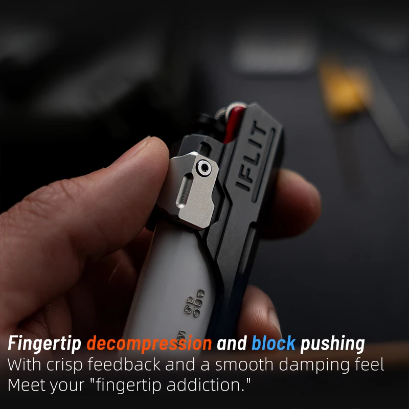 EDCELL IFRIDUS EDC フィジェット スライダー ファイア シェル メタル