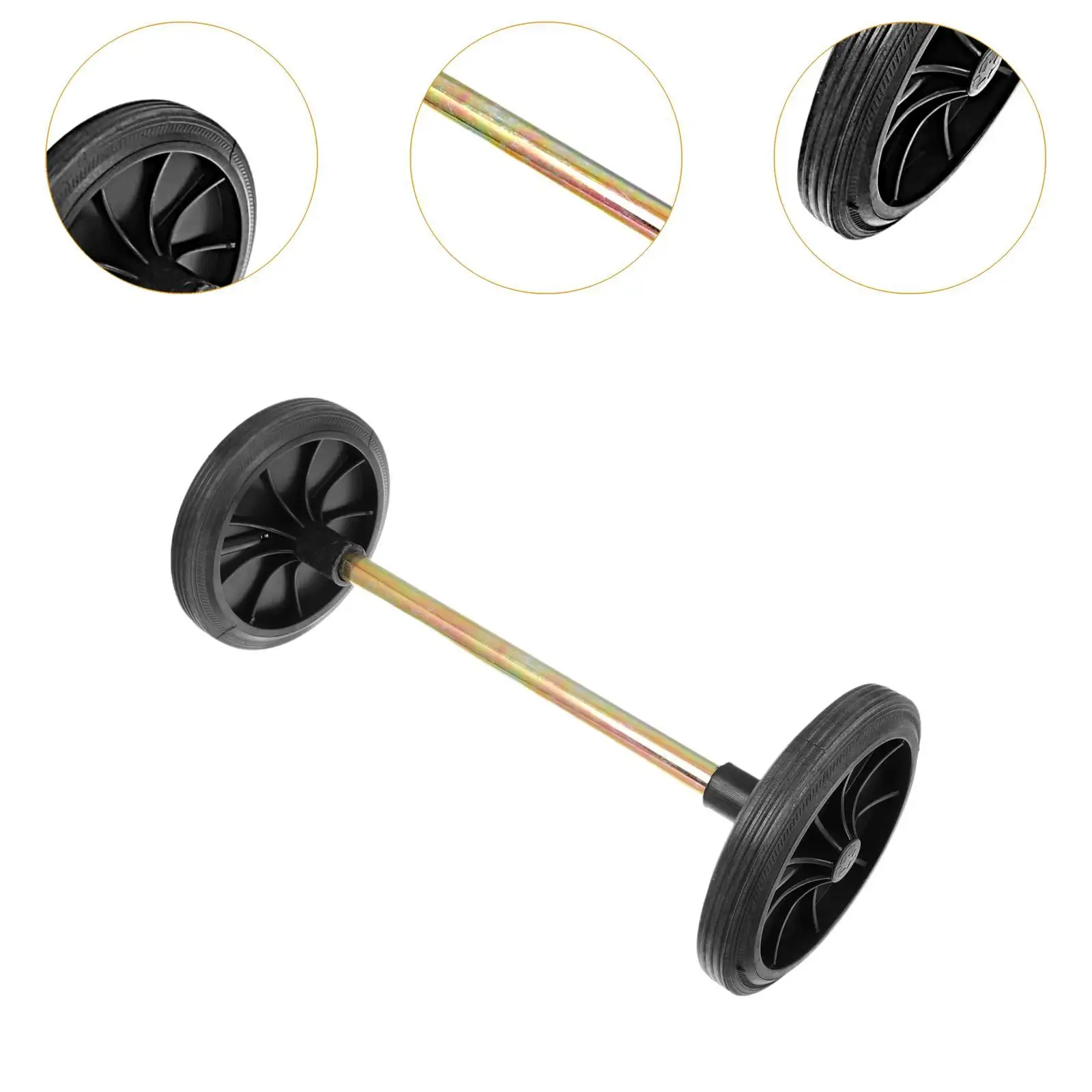 Garbage Container Wheels Replacement Caster for Trash Bin Wear Resistant Convenient to Install Wastebasket Pulley Cart Wheels